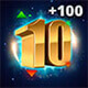 Doe 10 trades van $100 of meer