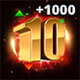 Doe 10 trades van $1,000 of meer