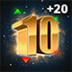 Doe 10 trades van $20 of meer