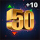 Doe 50 trades van $10 of meer