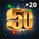 Doe 50 trades van $20 of meer